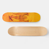 Angel in Tattoo Style Persoonlijk Skateboard (Horizontaal)