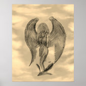 Angel in Tattoo Style Poster (Voorkant)