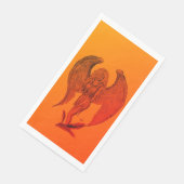 Angel in Tattoo Style Servet (Hoek)
