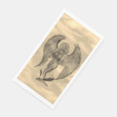 Angel in Tattoo Style Servet (Hoek)