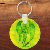 Angel in Tattoo Style Sleutelhanger (Voorkant)