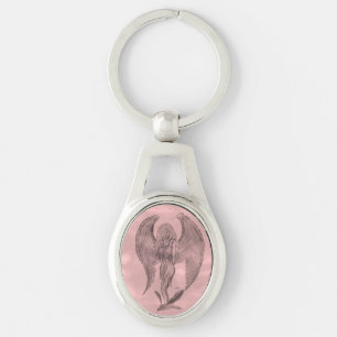 Angel in Tattoo Style Sleutelhanger