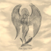 Angel in Tattoo Style Sticker (Voorkant)