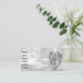 Angel in Tattoo Style Visitekaartje (Staand voorkant)