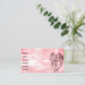 Angel in Tattoo Style Visitekaartje (Staand voorkant)