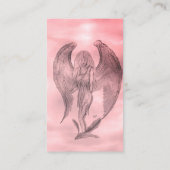 Angel in Tattoo Style Visitekaartje (Achterkant)