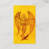 Angel in Tattoo Style Visitekaartje (Achterkant)