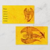 Angel in Tattoo Style Visitekaartje (Voorkant / Achterkant)