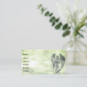 Angel in Tattoo Style Visitekaartje (Staand voorkant)