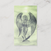Angel in Tattoo Style Visitekaartje (Achterkant)