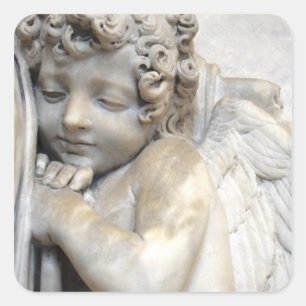 Angel in Venetië Vierkante Sticker