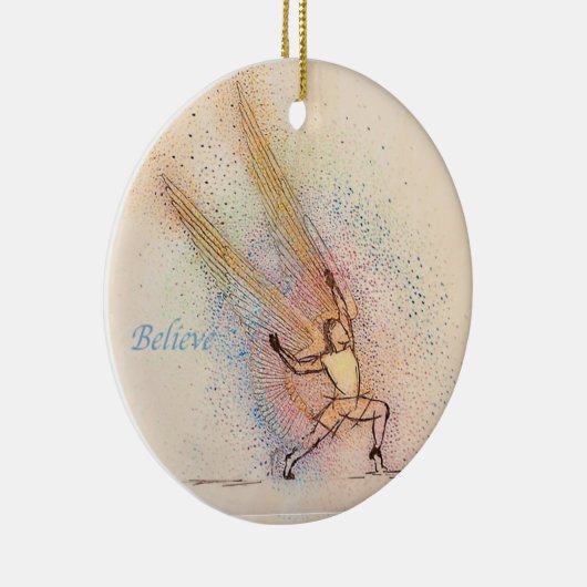 Angel Inspiration - Keramisch rond Ornament (Rechts)