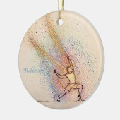 Angel Inspiration - Keramisch rond Ornament (Links)