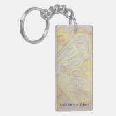 Angel Inspirerend Word Sleutelhanger - aangepaste  (Voorkant Links)