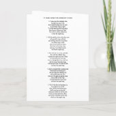 Angel It Came Upon A Midnight Clear Christmas Feestdagen Kaart (Achterkant)