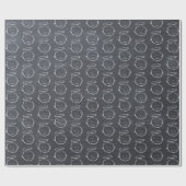 Angel - Jesus - Christelijk Chalk Christmas Halo Cadeaupapier (Vlak)