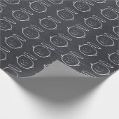 Angel - Jesus - Christelijk Chalk Christmas Halo Cadeaupapier (Hoek)