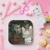 Angel Joy Stille Nacht Vrede Papieren Bordje (Feest)