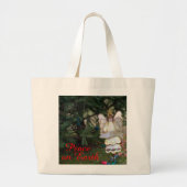 Angel Joy Vrede Op Aarde Grote Tote Bag (Voorkant)