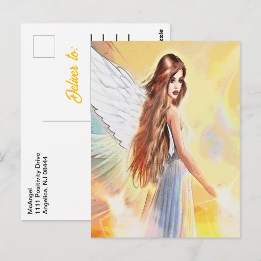 Angel Joy Wijsheid Creativiteit Aartsengel Jophiel Briefkaart (Voorkant / Achterkant)