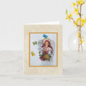 angel kaart (Gele Bloem)