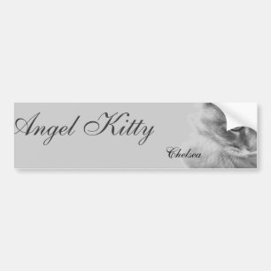 "Angel Kat" Portret Bumpersticker