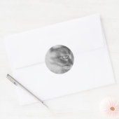 "Angel Kat" Portret Ronde Sticker (Envelop)