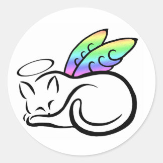Angel Kat Sticker