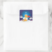 Angel Katten - Met liefde uit de hemel Vierkante Sticker (Tas)