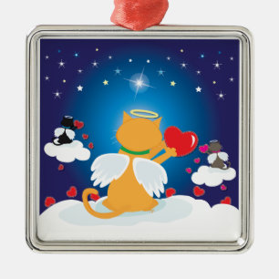 Angel Katten - met liefde voor de hemel Metalen Ornament