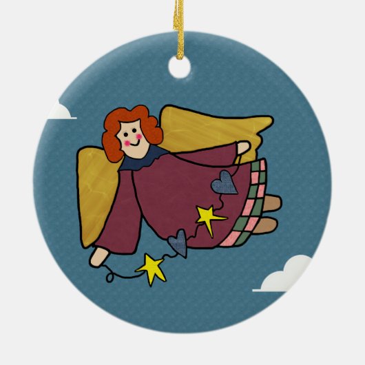 Angel Keramisch Ornament (Achterkant)