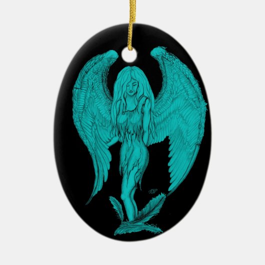 Angel Keramisch Ornament (Voorkant)