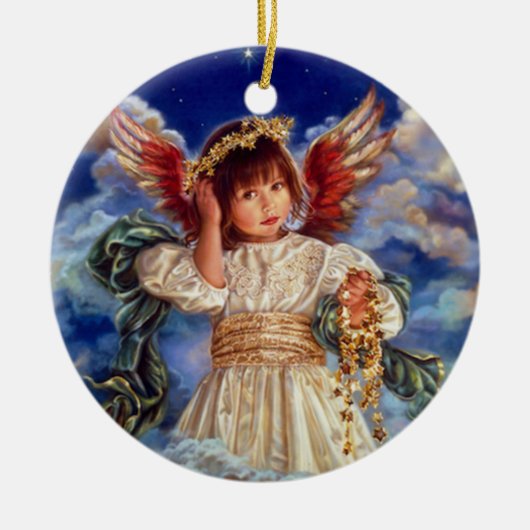 angel keramisch ornament (Voorkant)
