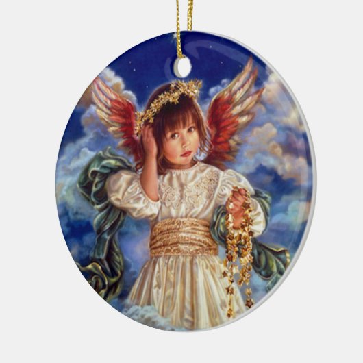 angel keramisch ornament (Links)