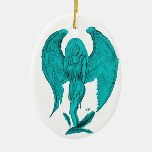 Angel Keramisch Ornament (Voorkant)