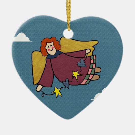 Angel Keramisch Ornament (Voorkant)