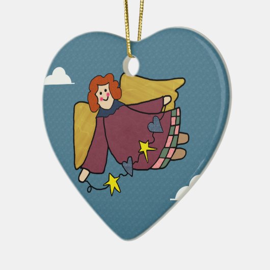 Angel Keramisch Ornament (Links)