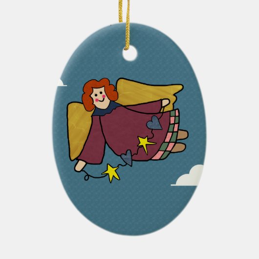 Angel Keramisch Ornament (Achterkant)
