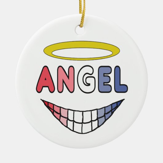 Angel Keramisch Ornament (Voorkant)