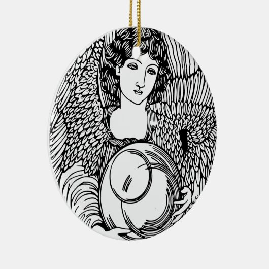 Angel Keramisch Ornament (Rechts)