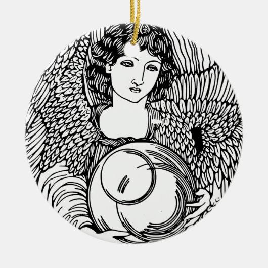 Angel Keramisch Ornament (Voorkant)