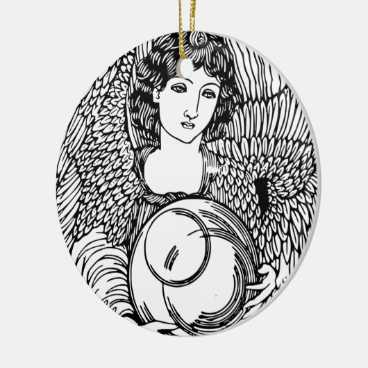 Angel Keramisch Ornament (Links)