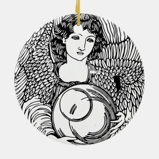Angel Keramisch Ornament (Achterkant)