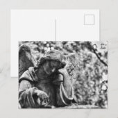 Angel-kerkhof, zwart-witte fotografie briefkaart (Voorkant / Achterkant)