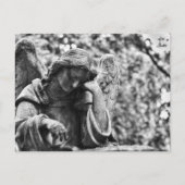 Angel-kerkhof, zwart-witte fotografie briefkaart (Voorkant)