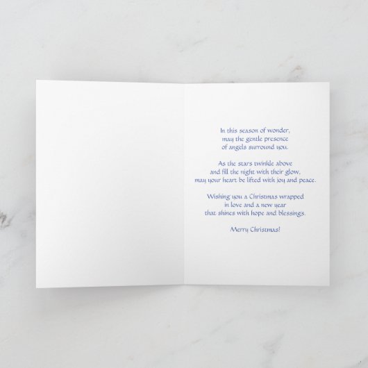  Angel Kerst Kaart - Personaliseer (Binnen)