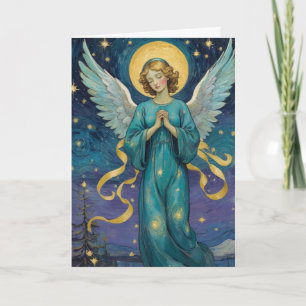 Angel Kerst Kaart - Personaliseer