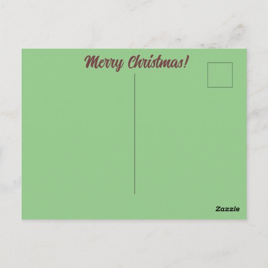 Angel kerstballons briefkaart (Achterkant)