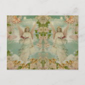 Angel kerstballons briefkaart (Voorkant)