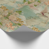 Angel kerstballons cadeaupapier (Hoek)